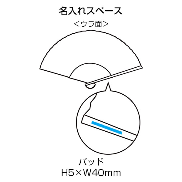 伊砂文様　涼彩扇子