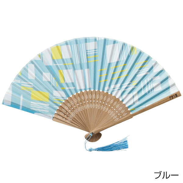 伊砂文様　涼彩扇子
