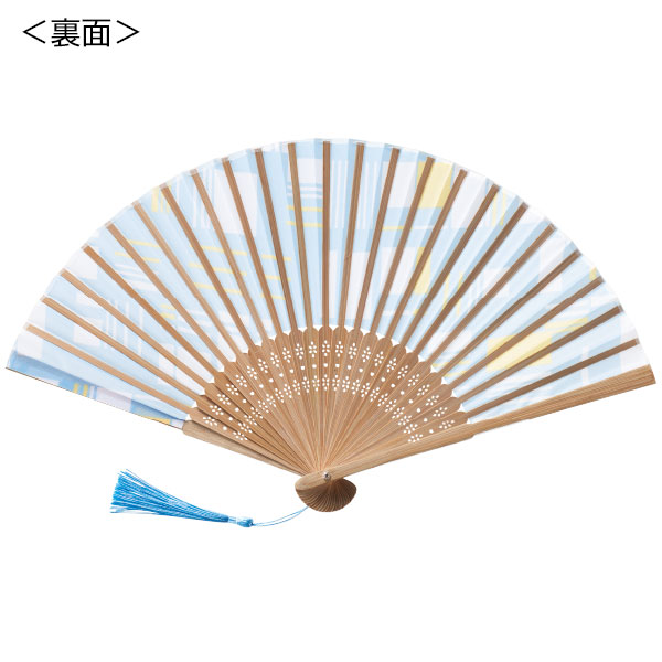 伊砂文様　涼彩扇子