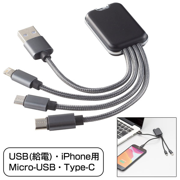 USB　3WAYコネクター
