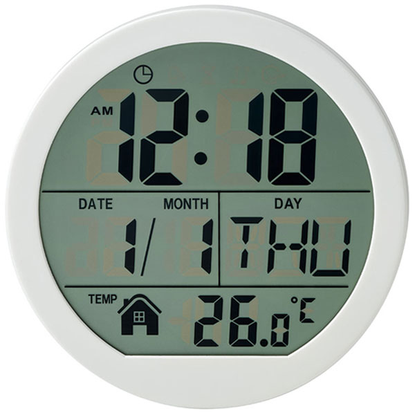 表示が見やすい丸時計