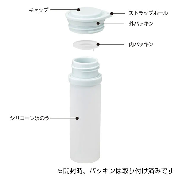 ステンレスケース付スティック氷のう