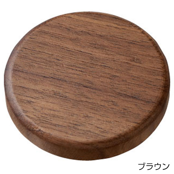 ウッド丸型マグネット