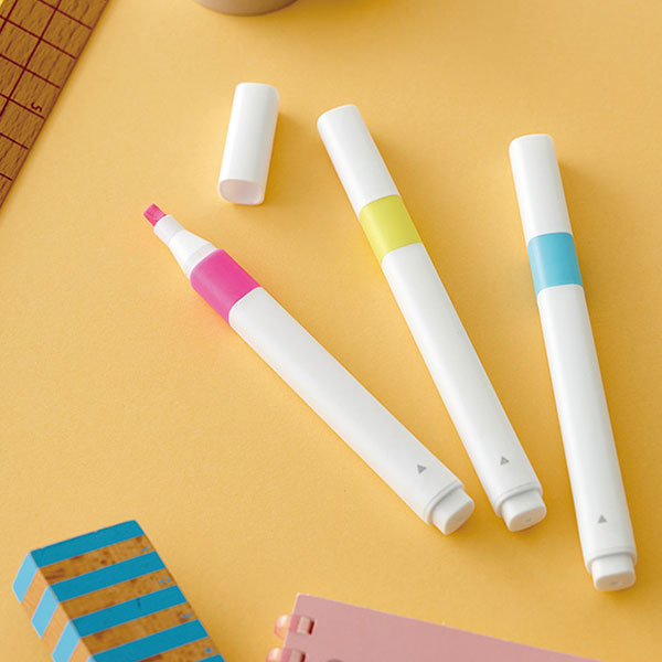 蛍光ペン3本セット【グッズストアドットネット】人気ノベルティ