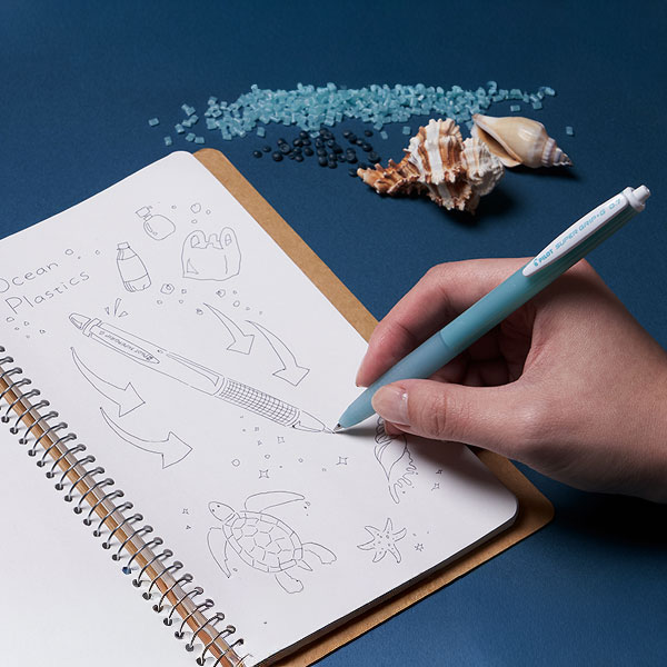 【プリント必須商品】PILOT パイロット スーパーグリップG ノック式 オーシャンプラスチック 0.7