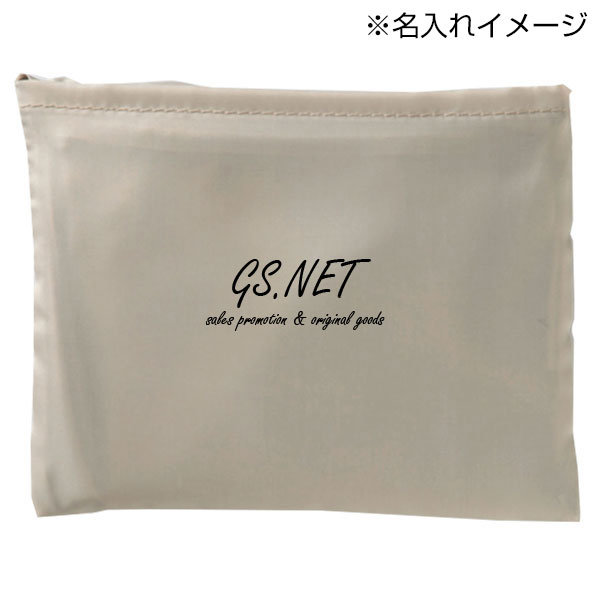 プレント／たっぷりエコバッグ（グレージュ）