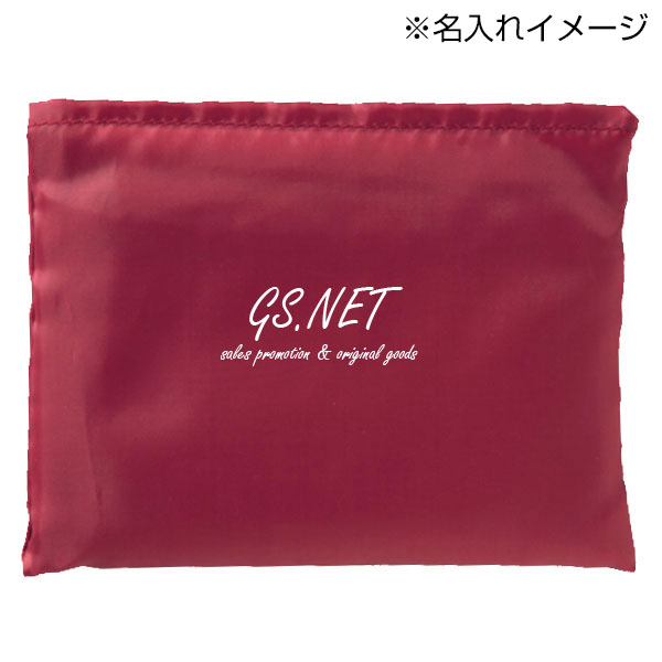 プレント／たっぷりエコバッグ（ダークレッド）