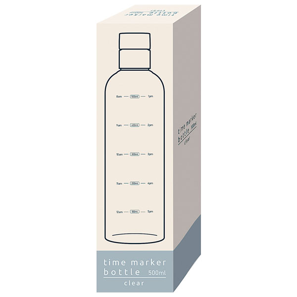 タイムマーカーボトル 500ml　■クリア