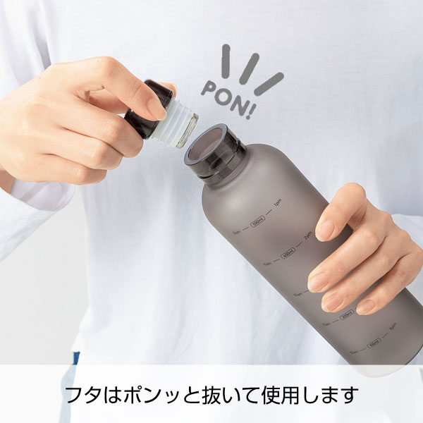 タイムマーカーボトル 500ml　■ブラック