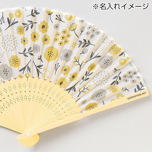 扇子　北欧小花