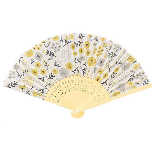 扇子　北欧小花