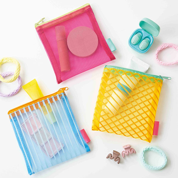 リアーク/カラーメッシュポーチ