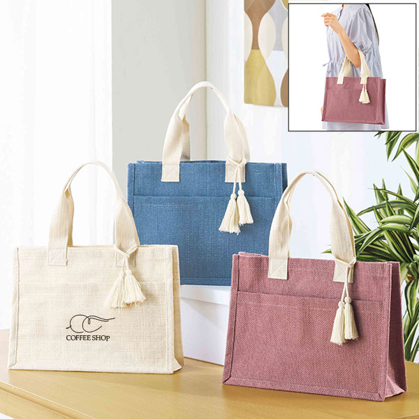 リクス/タッセルジュートバッグ