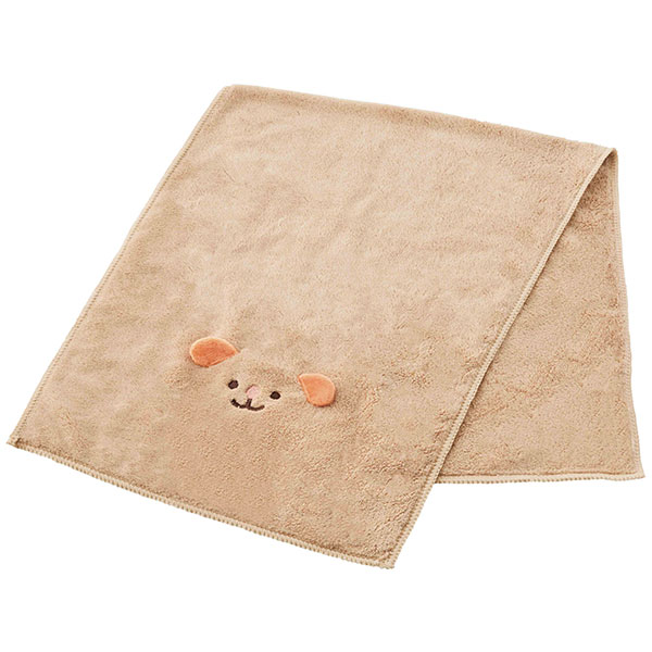 アニマルム/ふわふわフェイスタオル