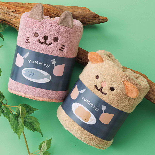 アニマルム/ふわふわフェイスタオル