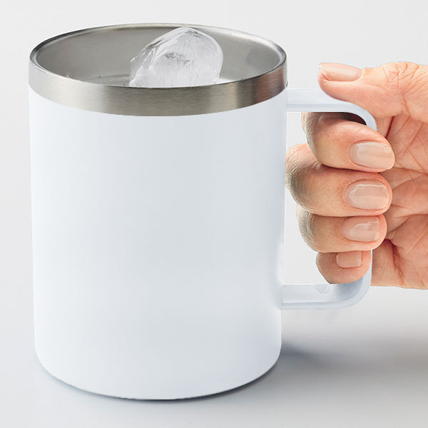 ランジュ/真空ステンレスマグカップ450ml■ホワイト