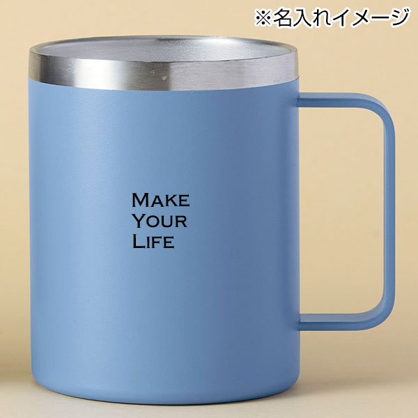 ランジュ/真空ステンレスマグカップ450ml■ブルー