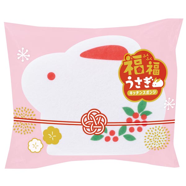 福福うさぎ キッチンスポンジ