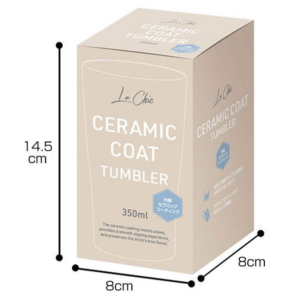 ラ・シック セラミックコート真空ステンレスタンブラー 350ml ホワイト