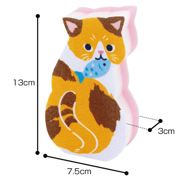 ささやかにゃ気持ち キッチンスポンジ