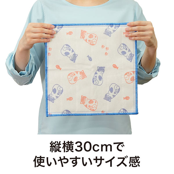 ささやかにゃ気持ち かや織ふきん
