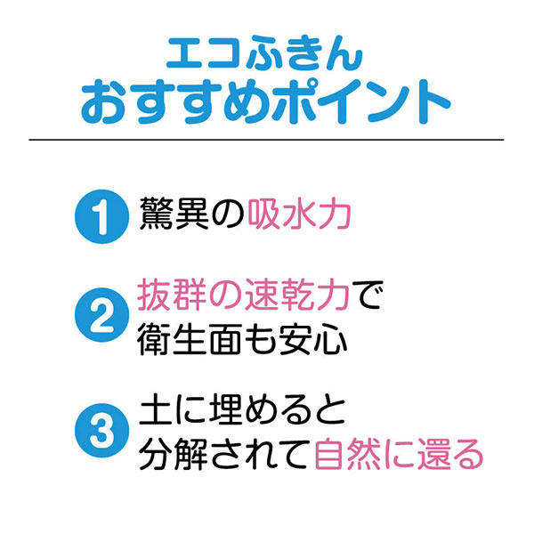 カラモ 超吸水!ecoふきん
