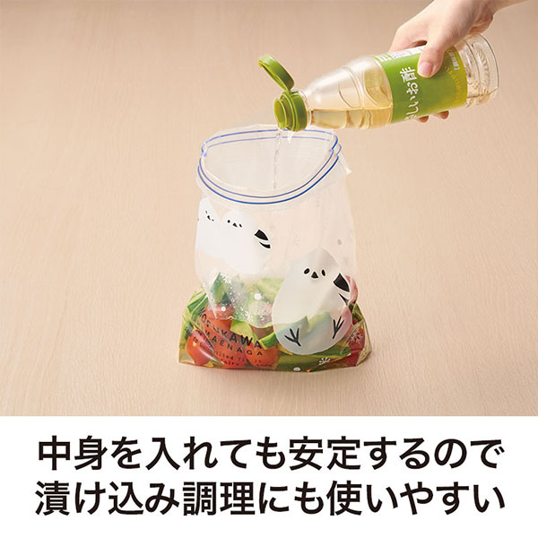 ありがとうございます もふかわシマエナガのマチありジッパーバッグ(8枚入り)