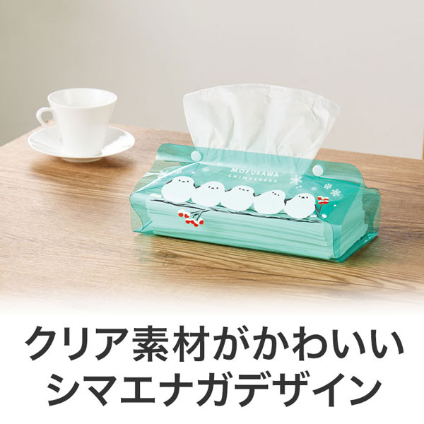 もふかわシマエナガ クリアティッシュケース