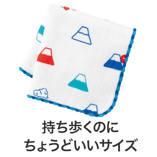 開運招福 無撚糸ガーゼハンカチ