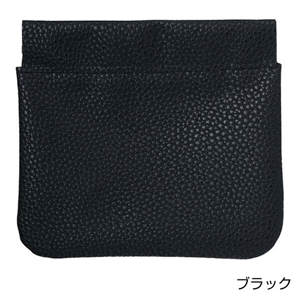 カラモ レザー調バネ式ミニポーチ 