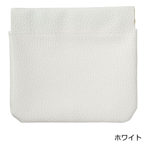 カラモ レザー調バネ式ミニポーチ 