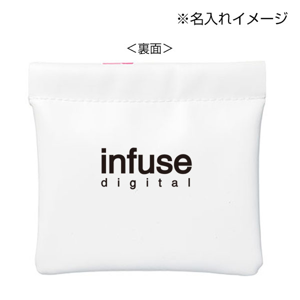 さくらさく レザー調バネ式ミニポーチ