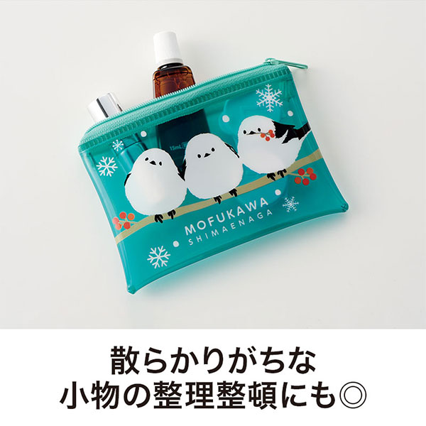 もふかわシマエナガ ミニウォレットポーチ