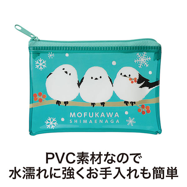 もふかわシマエナガ ミニウォレットポーチ
