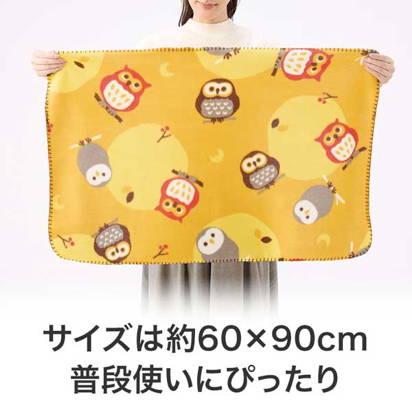 良いこといっぱいありますように ふくろうブランケット