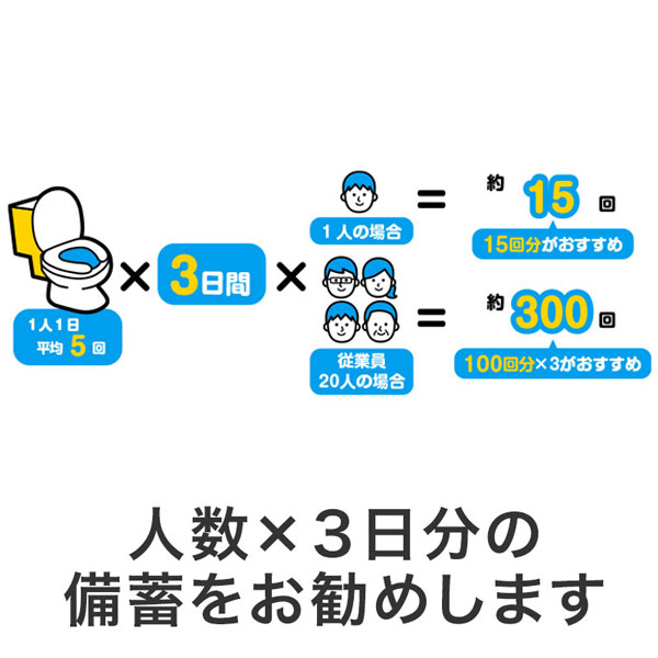非常用トイレッポン 凝固剤のみ 100回分