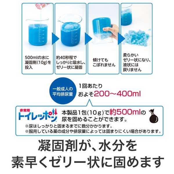 非常用トイレッポン 凝固剤のみ 100回分