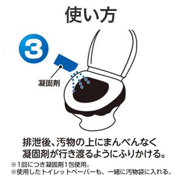 非常用トイレッポン 凝固剤のみ 100回分