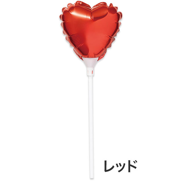 ハート スティックバルーン(ピンク)