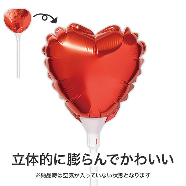 ハート スティックバルーン(ピンク)