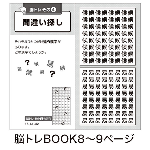脳トレBOOK付き メガネ型拡大ルーペ