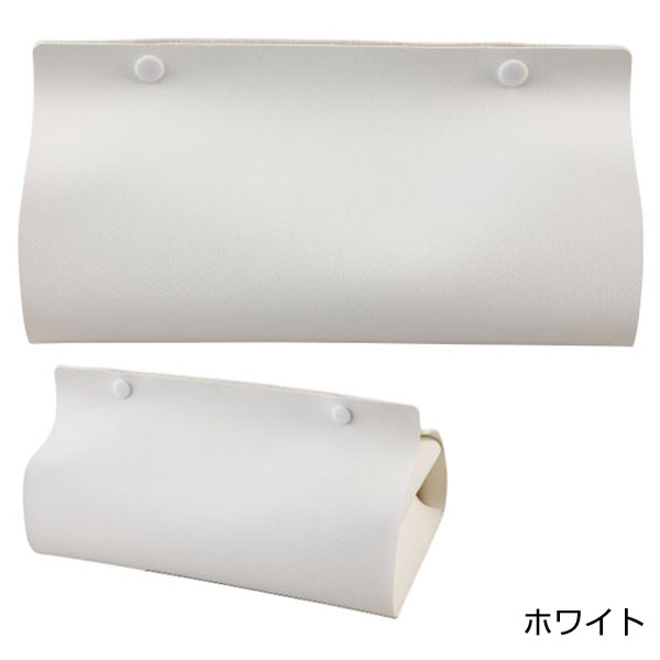 カラモ レザー調ボックスティッシュケース