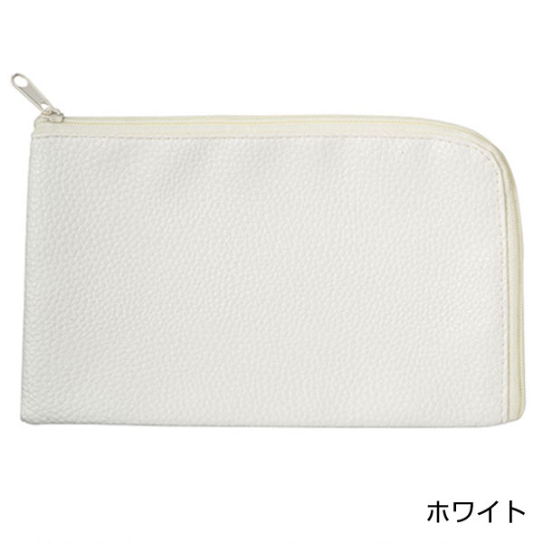【激安大特価！】 カラモ 【グッズストアドット レザー調L字ファスナーポーチ 財布・ケース・小物入れ