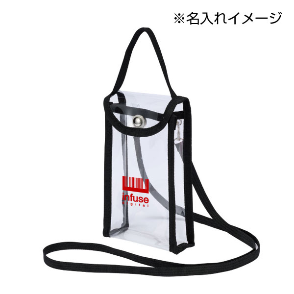 カラモ 2wayクリアスマホショルダーバッグ 