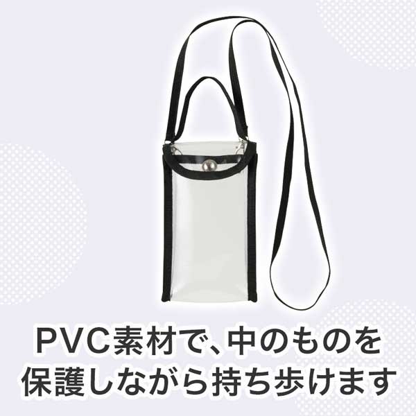 カラモ 2wayクリアスマホショルダーバッグ 