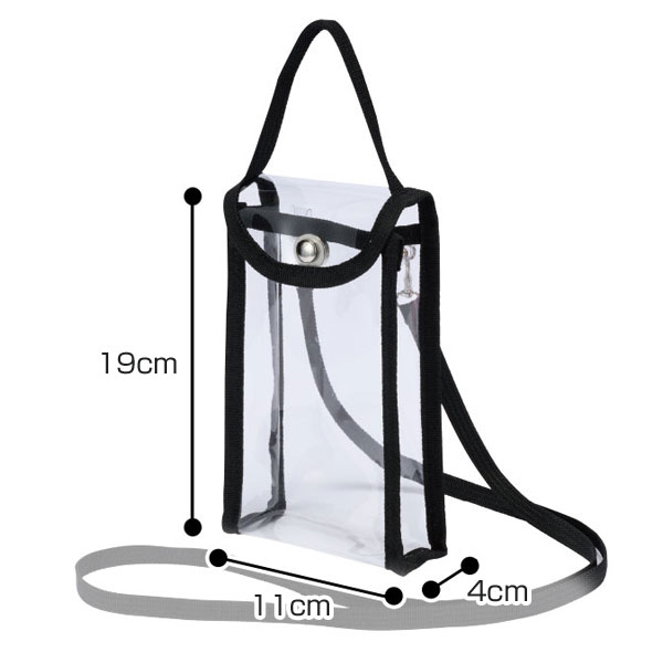 カラモ 2wayクリアスマホショルダーバッグ 