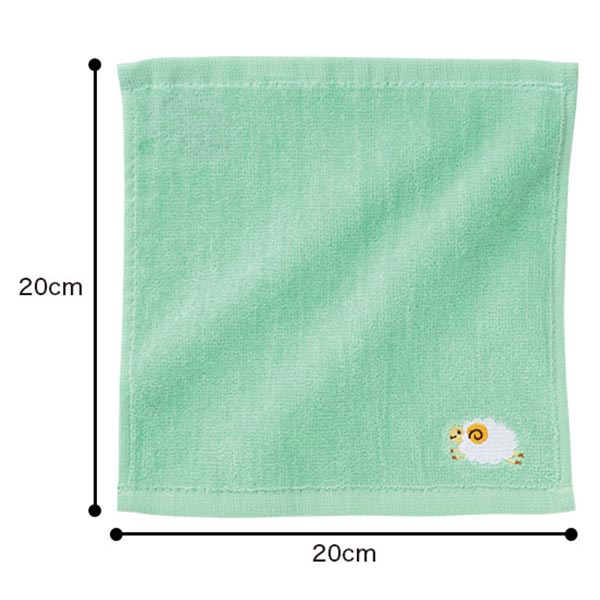 ひつじさん 刺繍タオル