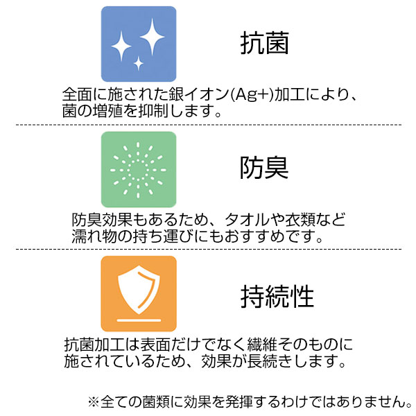 テントクロス折りたたみ抗菌トート(黒)