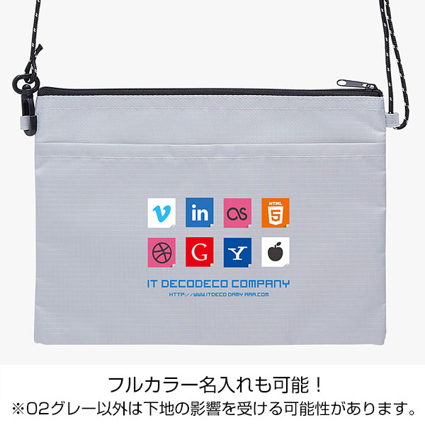 テントクロス 撥水サコッシュ(黒)