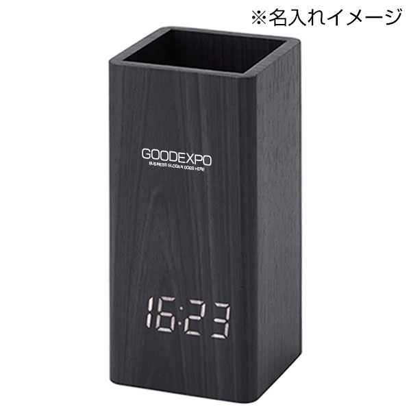ウッドペンスタンドクロック